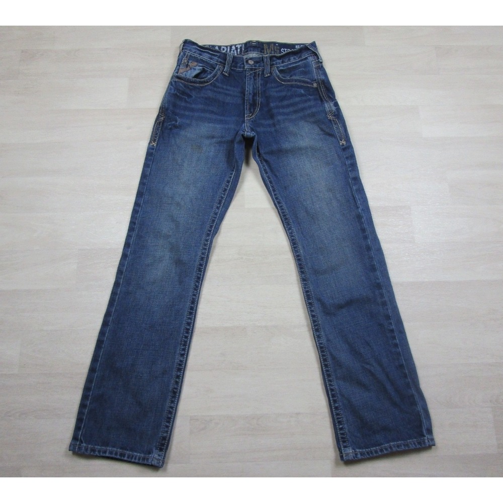 Ariat Rebar M5 Slim Straight "Boundary" Jeans Men's (30x33.5) Workwear Western